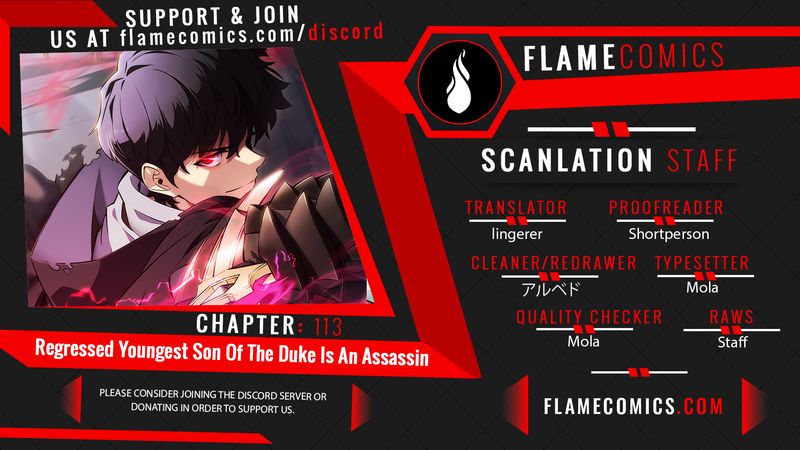The Regressed Son of a Duke is an Assassin - Chapter 113 Page 1