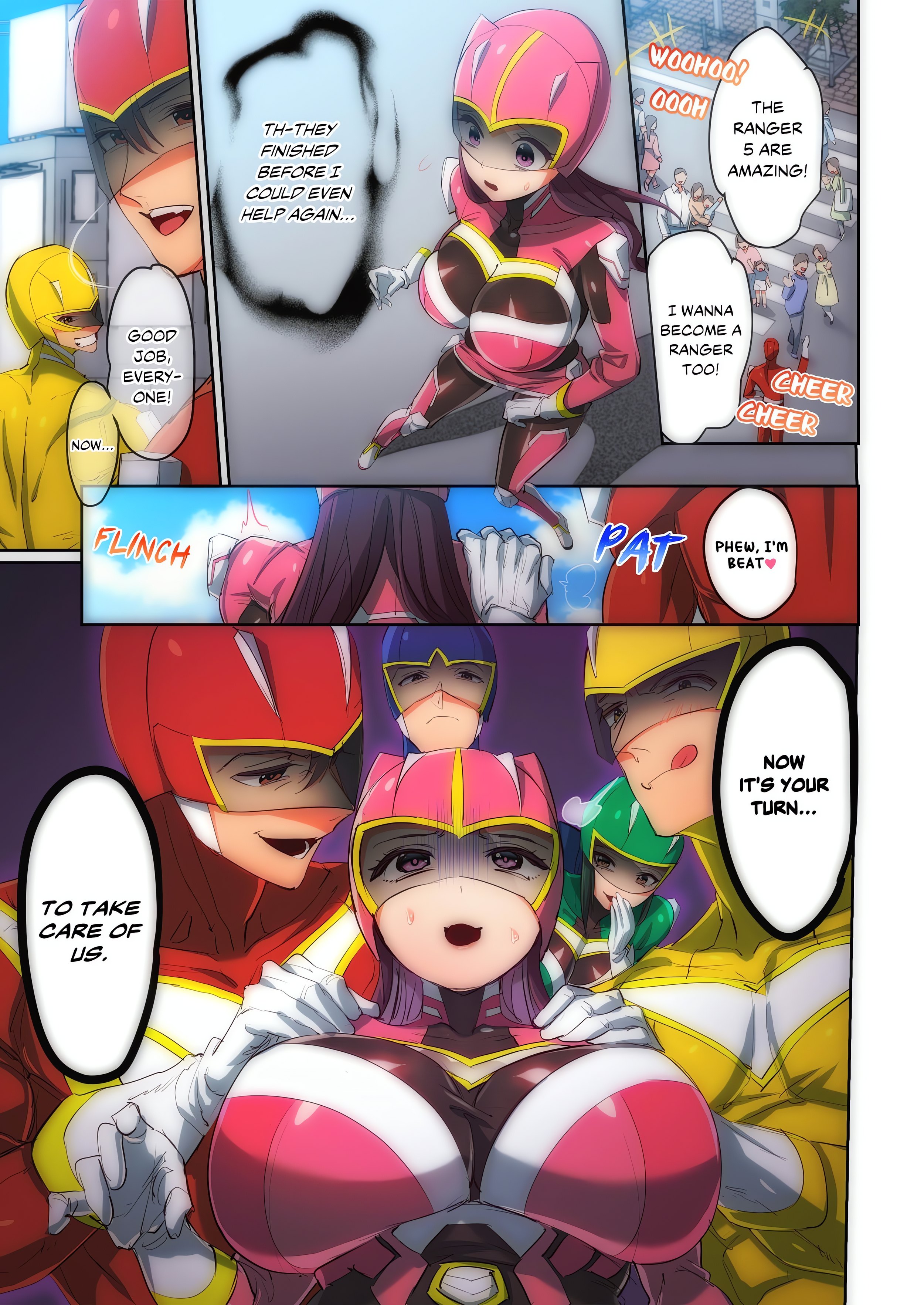 Pitiful Ranger Pink: I’m Such a Disgrace, but It Feels So Good! (Uncensored) - Chapter 1 Page 3